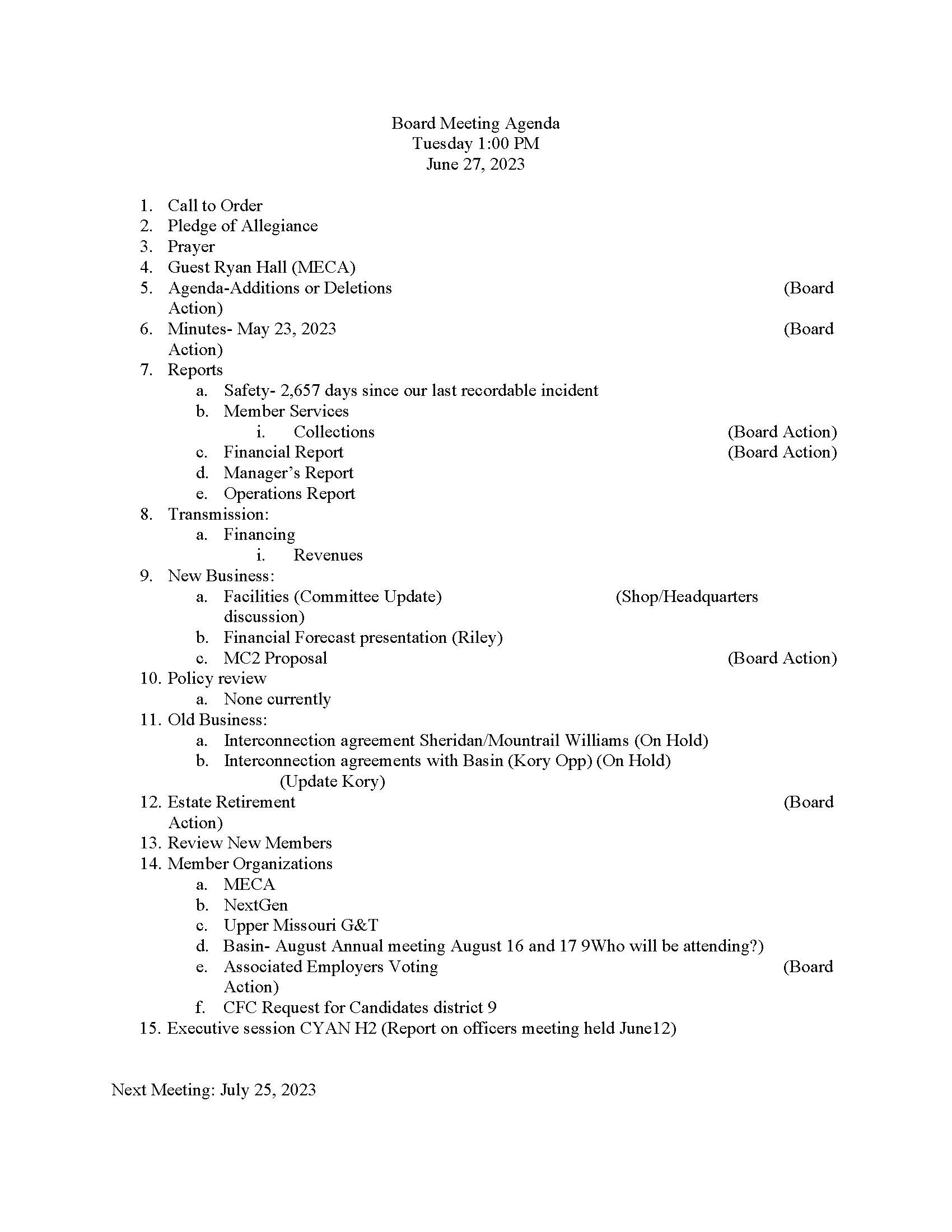 File Sheridan Electric Cooperative